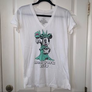 Disney NYC Minnie Mouse Statue of Liberty Shirt L